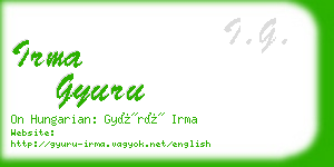 irma gyuru business card